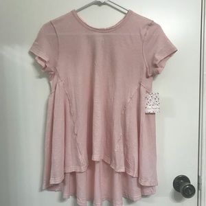 Free People NWT XS Pink Flowy Top